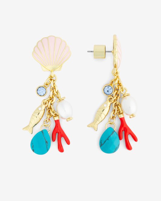 Draper James Multicolor Charm Studs
