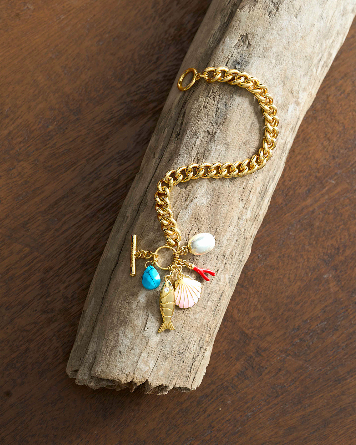 Draper James Multicolor Charm Bracelet
