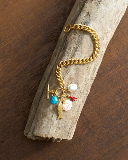 Draper James Multicolor Charm Bracelet