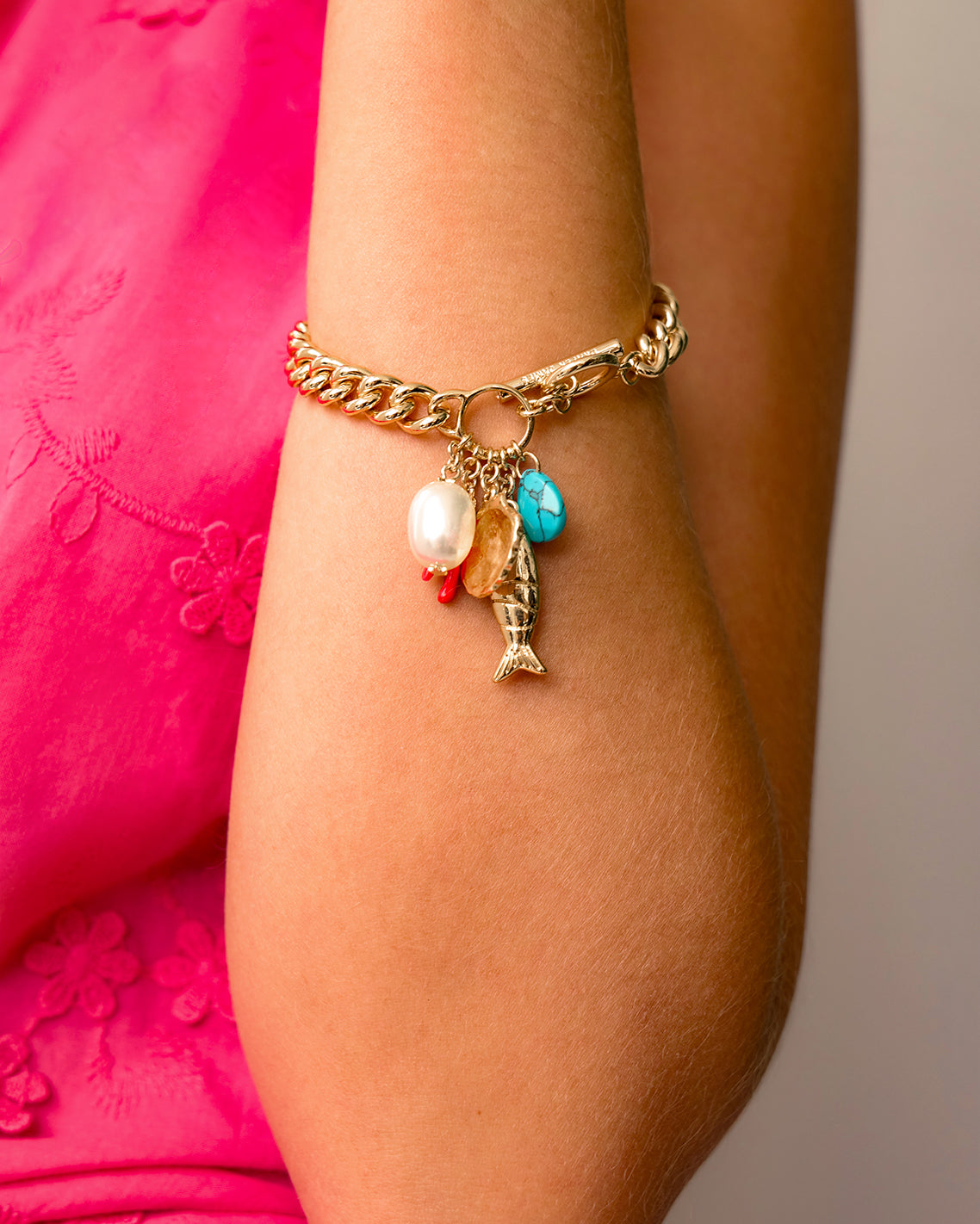 Draper James Multicolor Charm Bracelet