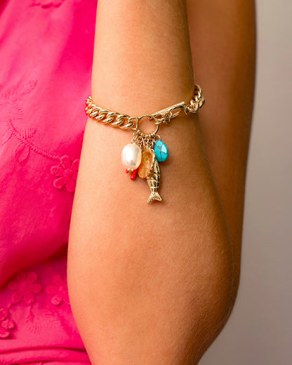 Draper James Multicolor Charm Bracelet