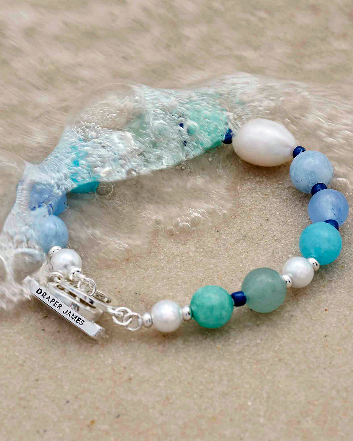 Draper James Blue Multi Ocean Bracelet