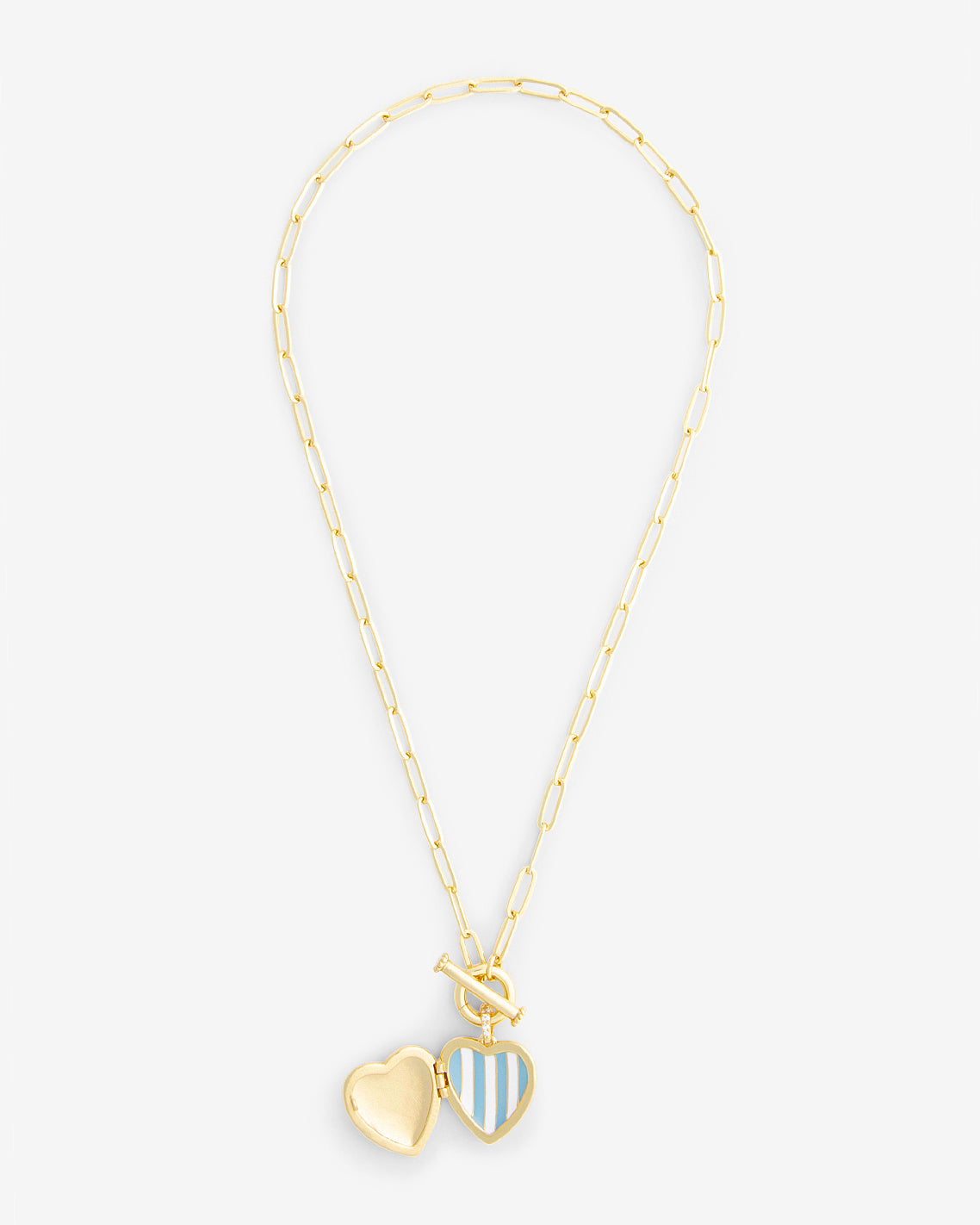 Draper James Gold Heart Locket Necklace
