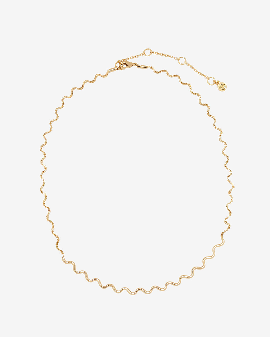 Draper James Gold Ripple Wavy Layering Necklace | Gold