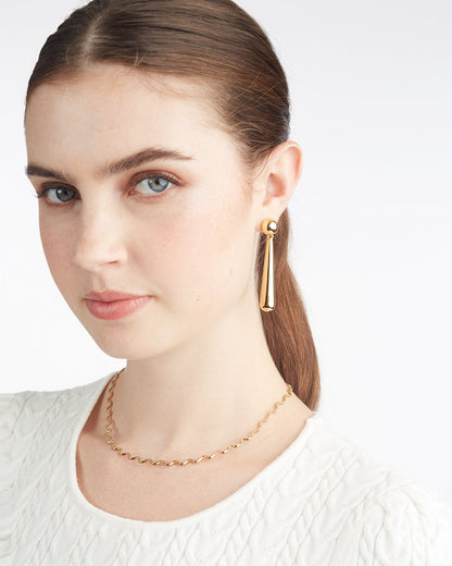 Draper James Gold Ripple Wavy Layering Necklace | Gold