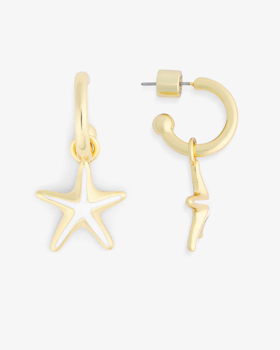 Draper James Gold Starfish Hoops