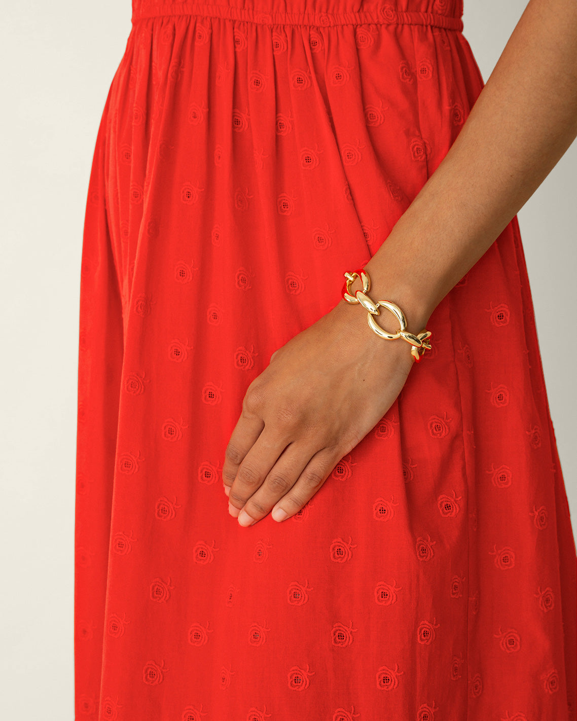 Draper James Gold Large Link Bracelet