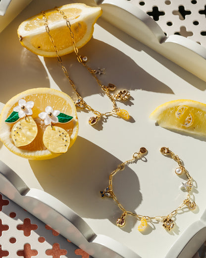Draper James Gold A Little Luck Charm Necklace