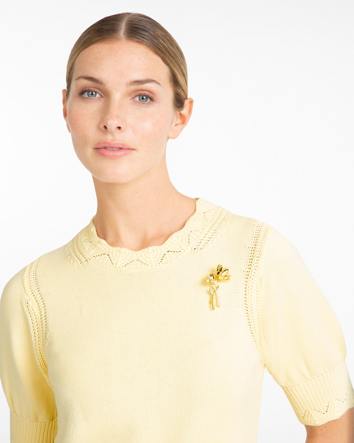 Draper James Gold Tulip Brooch Pin | Women's Brooches by Draper James