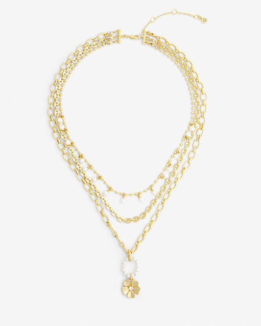 Draper James Gold Tres Chic Layering Necklace