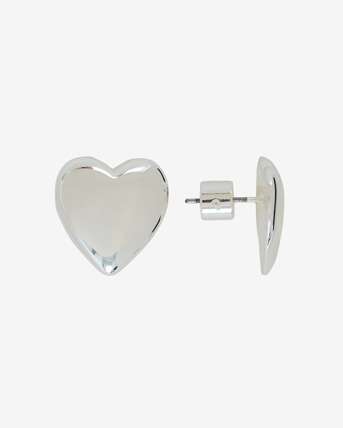 Draper James Silver Puffy Heart Studs | Women's Stud Earrings