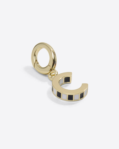 Draper James Gold Initial Charm Necklace | Personalized Jewelry