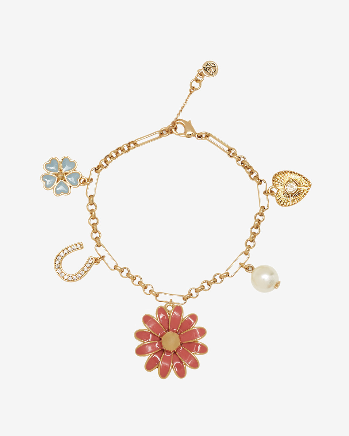 Draper James Multicolor Flower Charm Bracelet