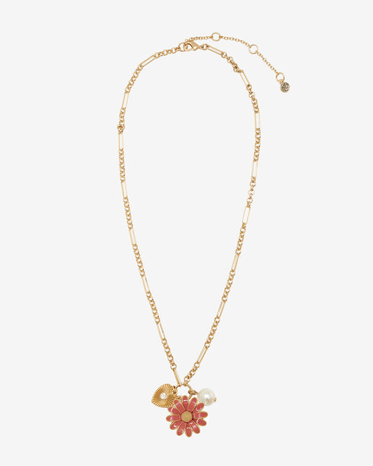Draper James Gold Flower Charm Pendant Necklace