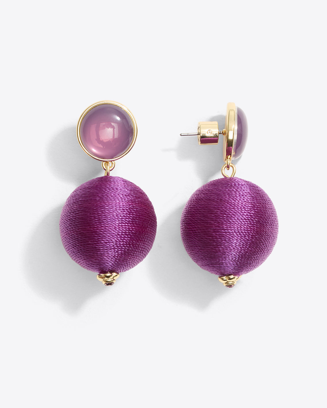 Draper James Purple Bauble Earrings | Women's Statement Earrings