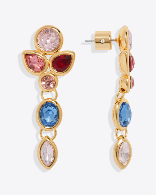 Draper James Gold Gem Drop Earrings | Women's Jewelry by Draper James