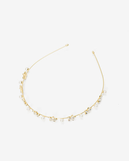 Draper James Multicolor Crystal & Pearl Headband