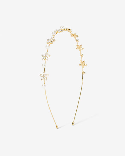 Draper James Multicolor Crystal & Pearl Headband