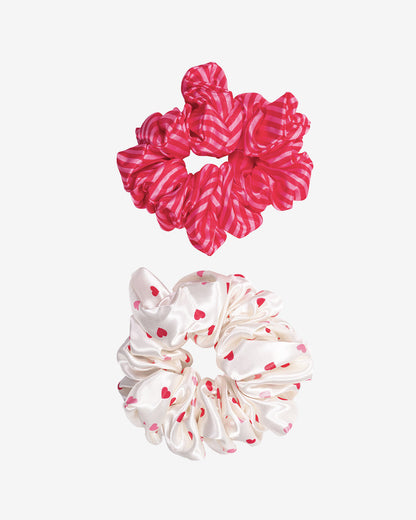 Draper James Pink Multi Valentine's Day Scrunchie Set