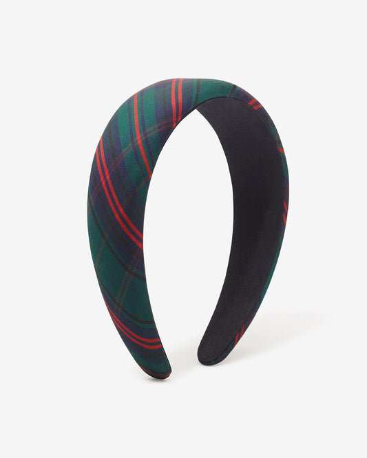 Draper James Nassau Navy Plaid Headband | Women's Hair Accessories by Draper James