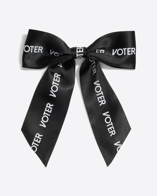 Draper James Black Voter Bow Clip | Election Accessories by Draper James