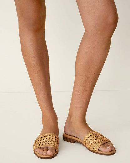 Draper James Natural Rattan Sandal | Women's Woven Sandals by Draper James