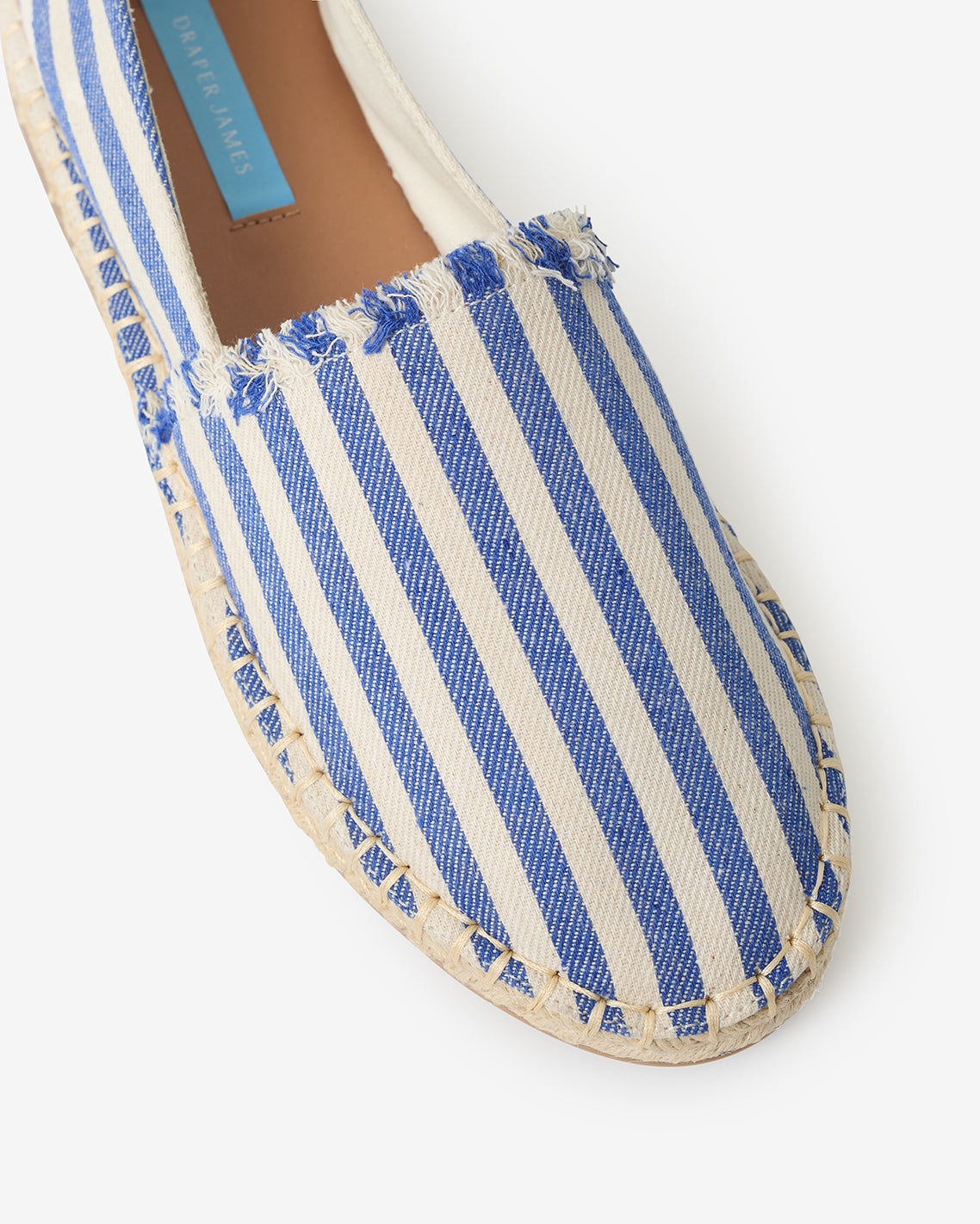 Draper James Blue Awning Stripe Espadrille