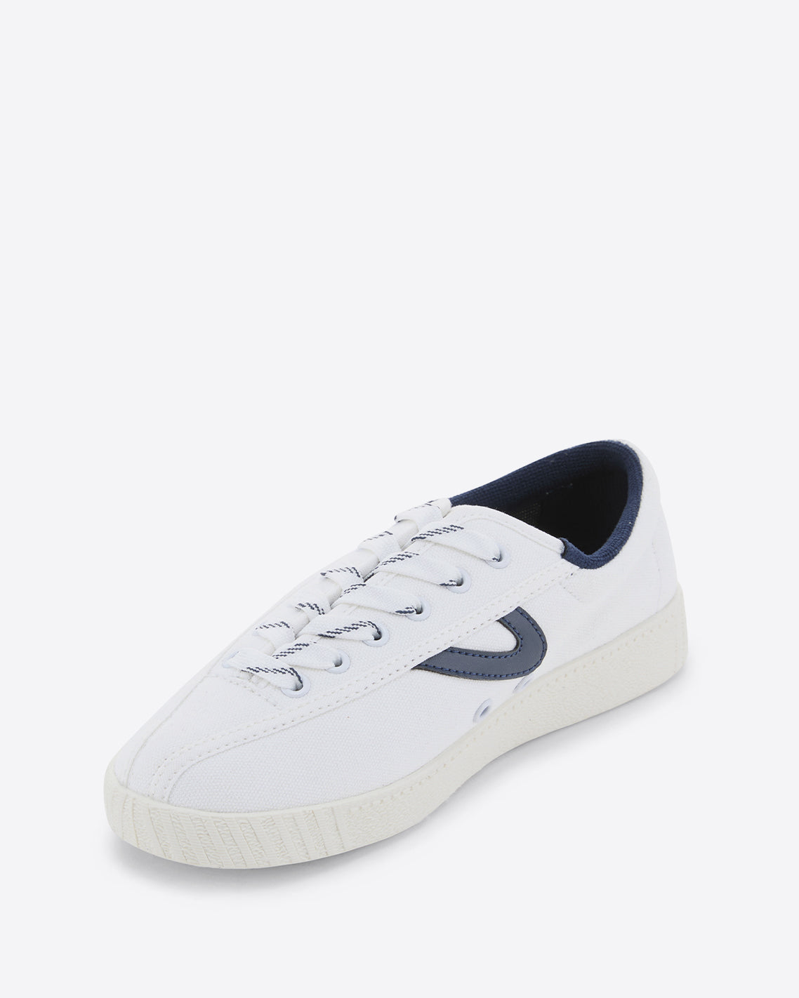 Draper James Nassau Navy Tretorn Nylite Sneaker – Classic White
