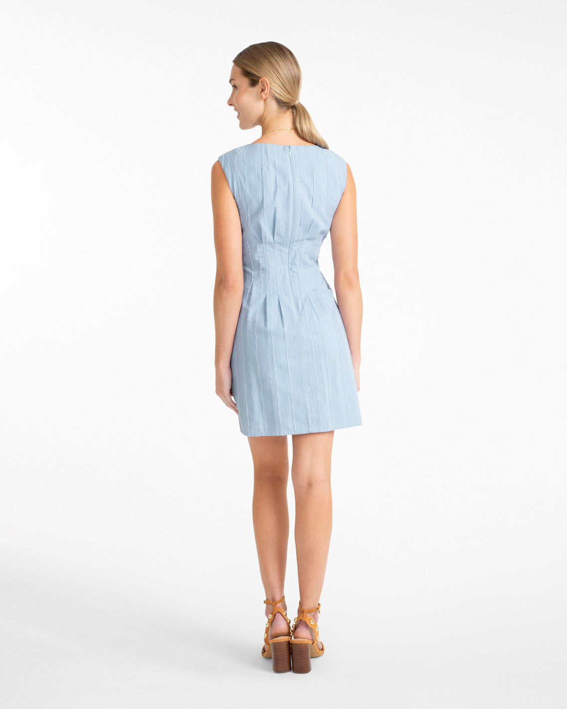 Draper James Blue Multi Cypress Mini Dress