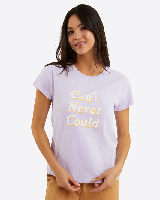 Draper James Purple Can't Never Could T-Shirt