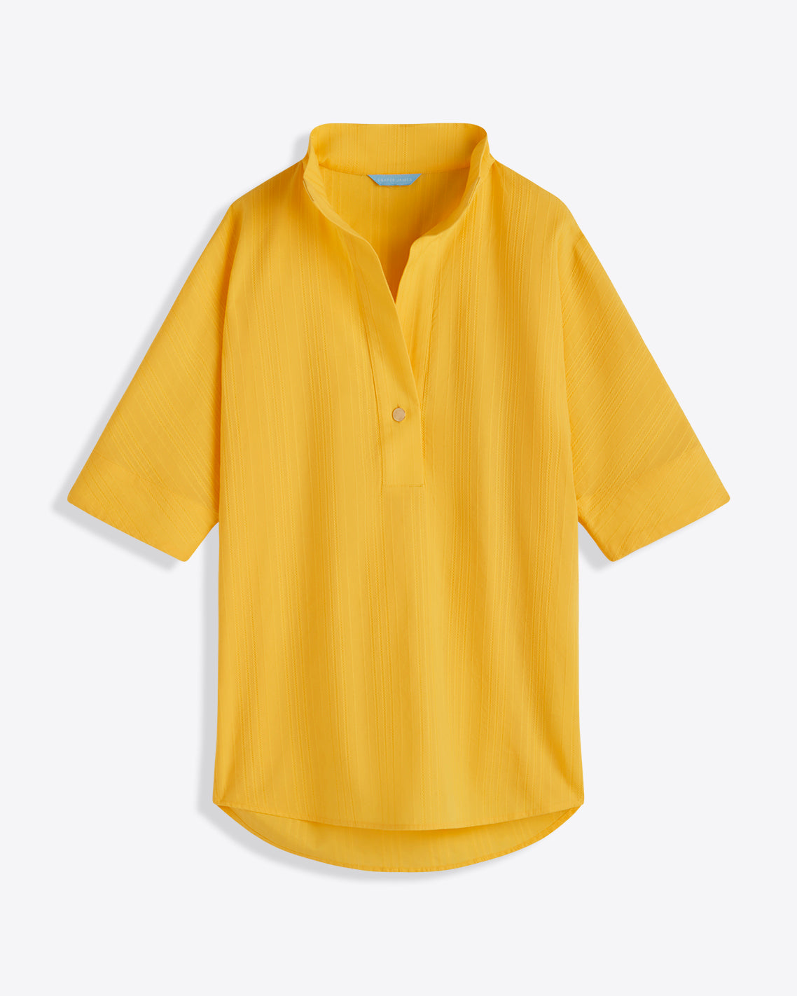 Draper James Yellow Logan Top in Cotton Dobby