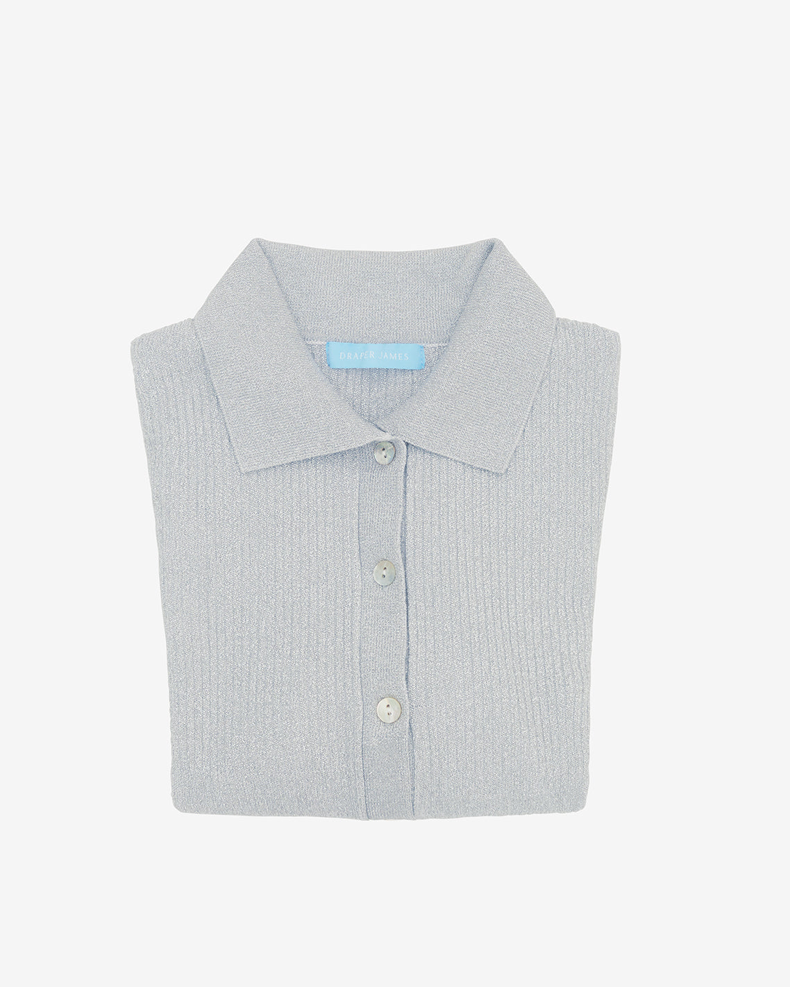 Draper James Grey Sweater Polo in Silver