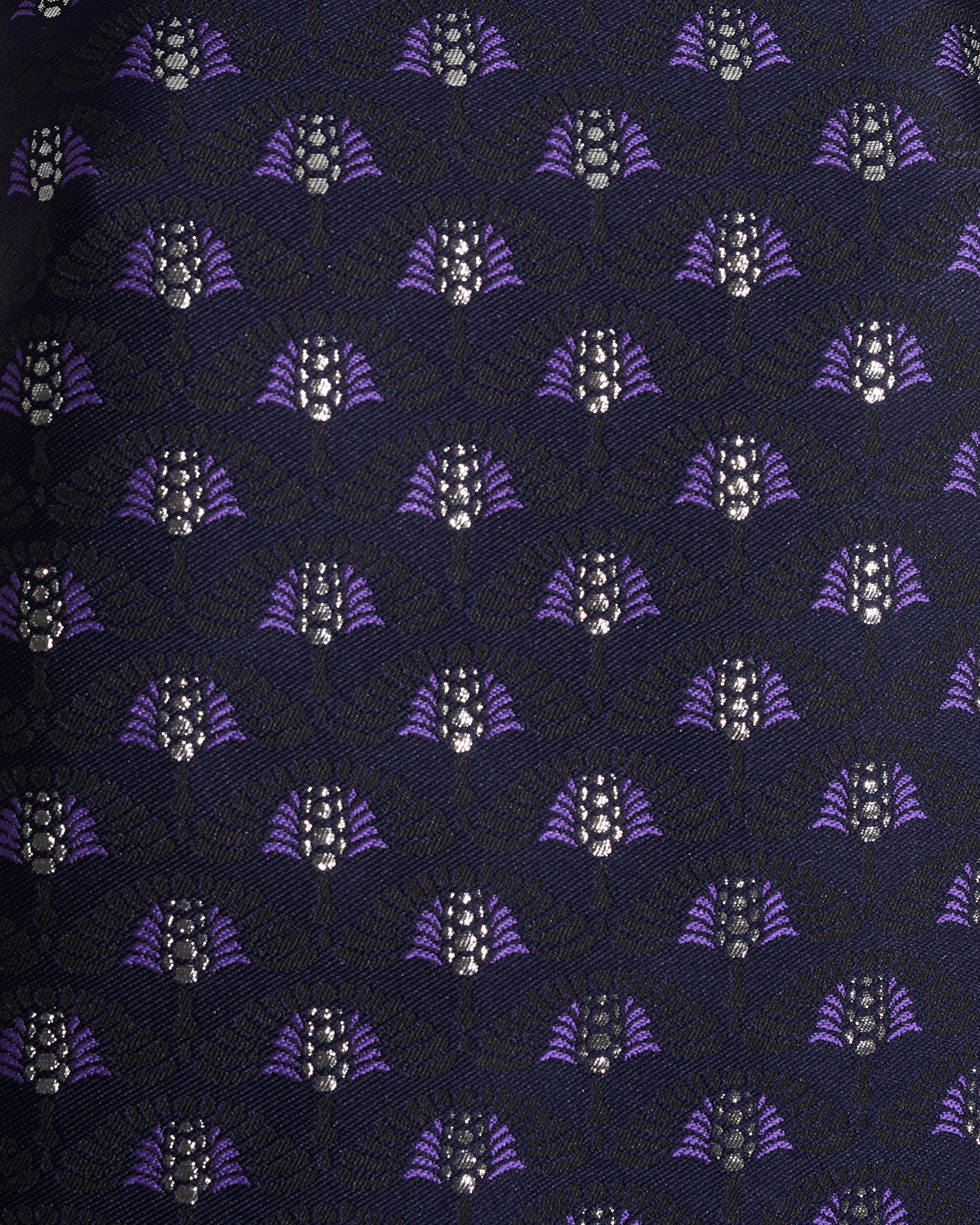 Draper James Blue Sleeveless Top in Fan Floral Jacquard