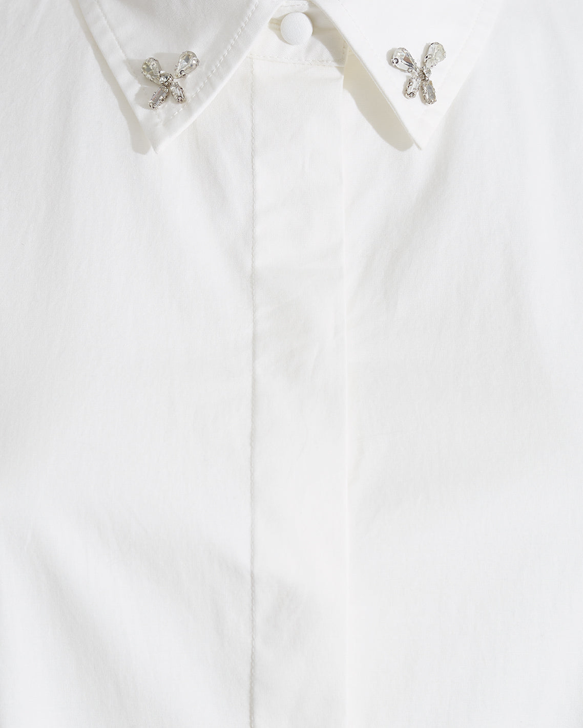 Draper James Magnolia White Button Down Top in White