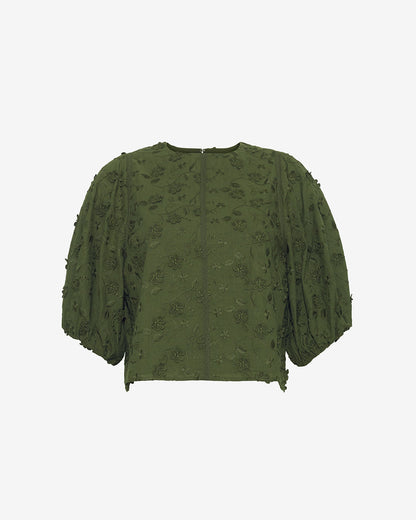 Draper James Embroidered Floral Jess Top in Embroidered Floral