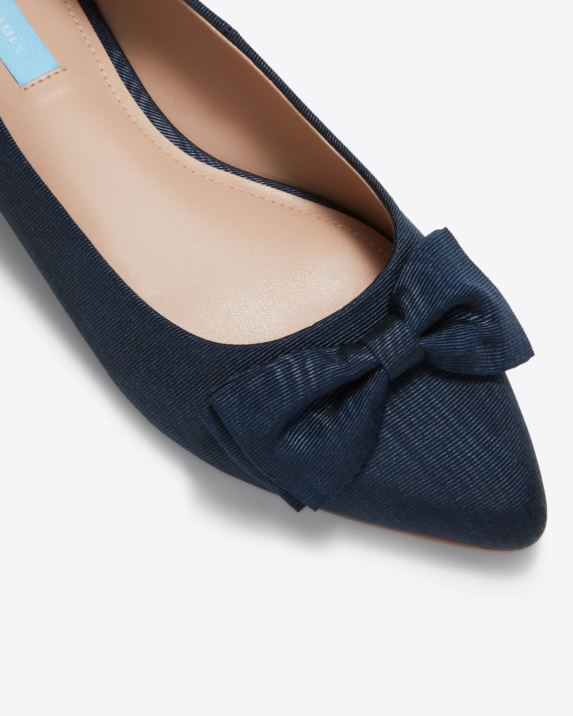 Draper James Nassau Navy Annabelle Bow Flat