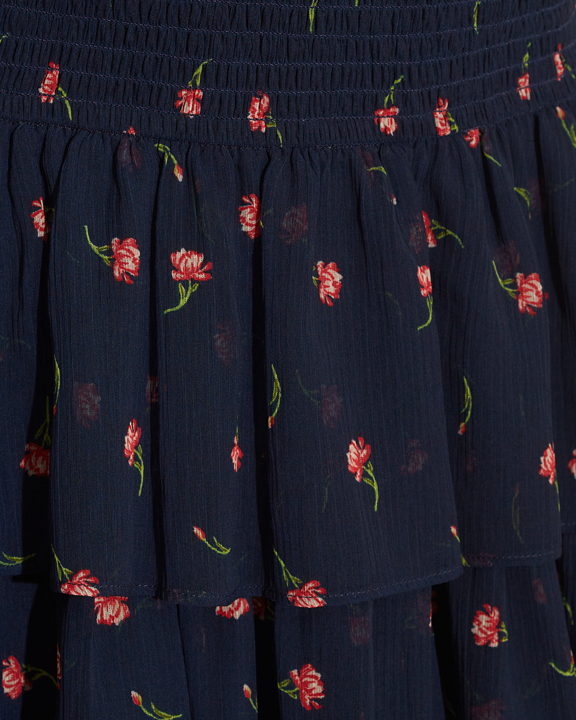 Draper James Ditsy Autumn Flowers Alana Tiered Dress in Ditsy Autumn Flowers