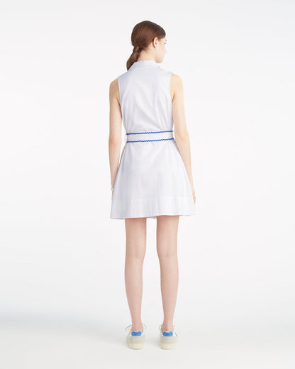 Draper James Magnolia White Gracie Mini Dress in Ric Rac