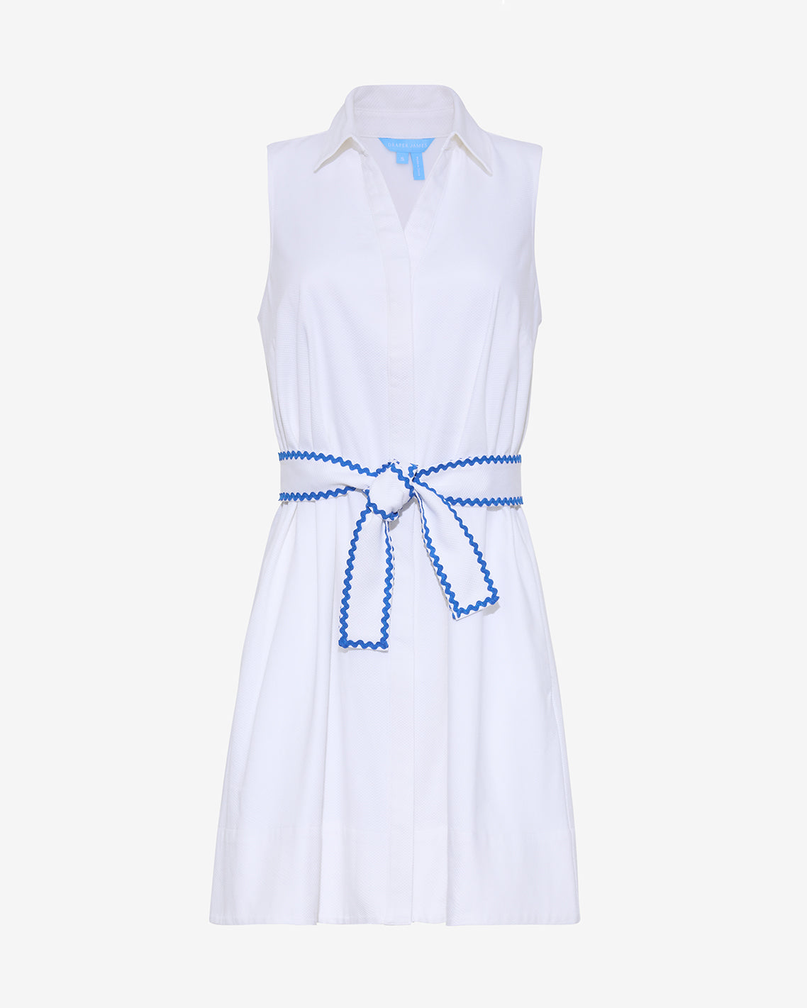 Draper James Magnolia White Gracie Mini Dress in Ric Rac