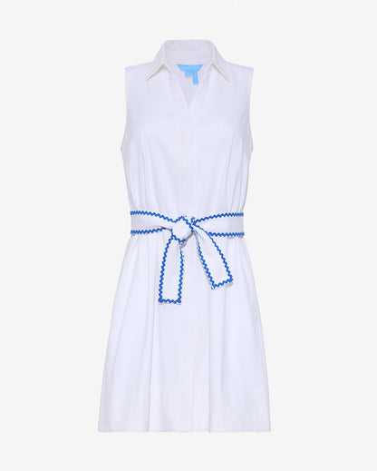 Draper James Magnolia White Gracie Mini Dress in Ric Rac