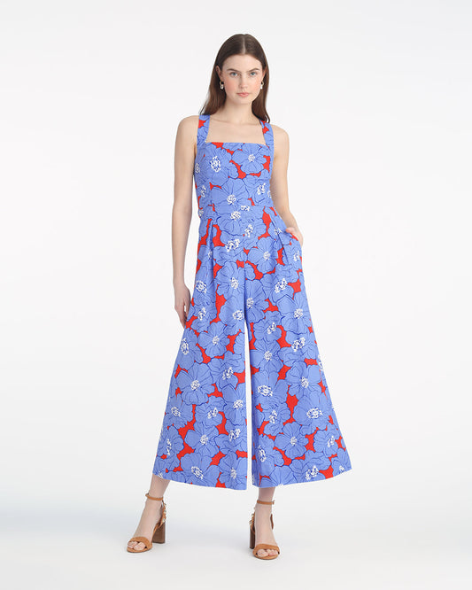 Draper James Floating Floral Kendall Sleeveless Jumpsuit in Floating Floral