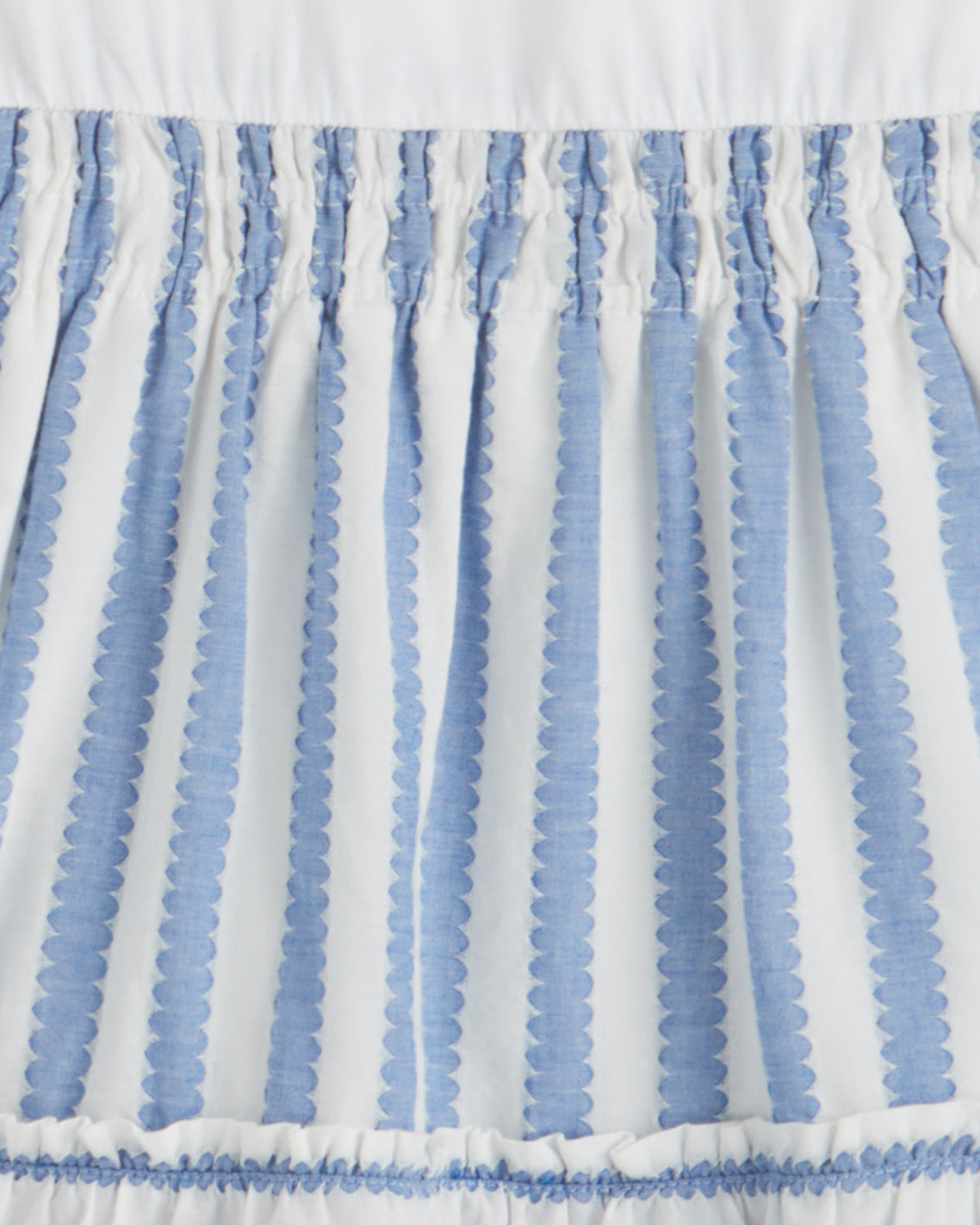 Draper James Wave Stripe Arden Mixed Media Shirtdress in Wave Stripe