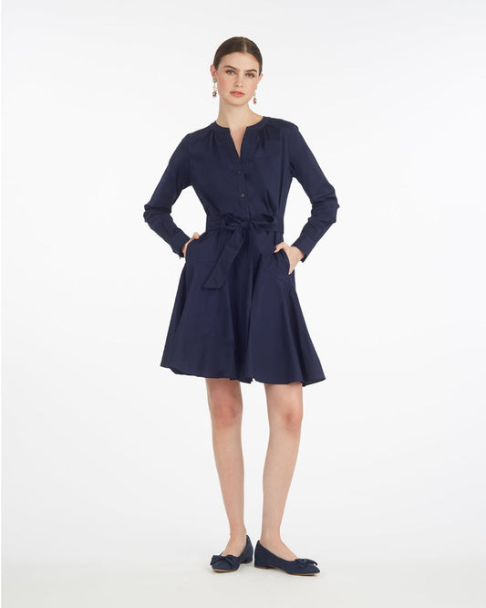Draper James Navy Imogen Mini Shirtdress