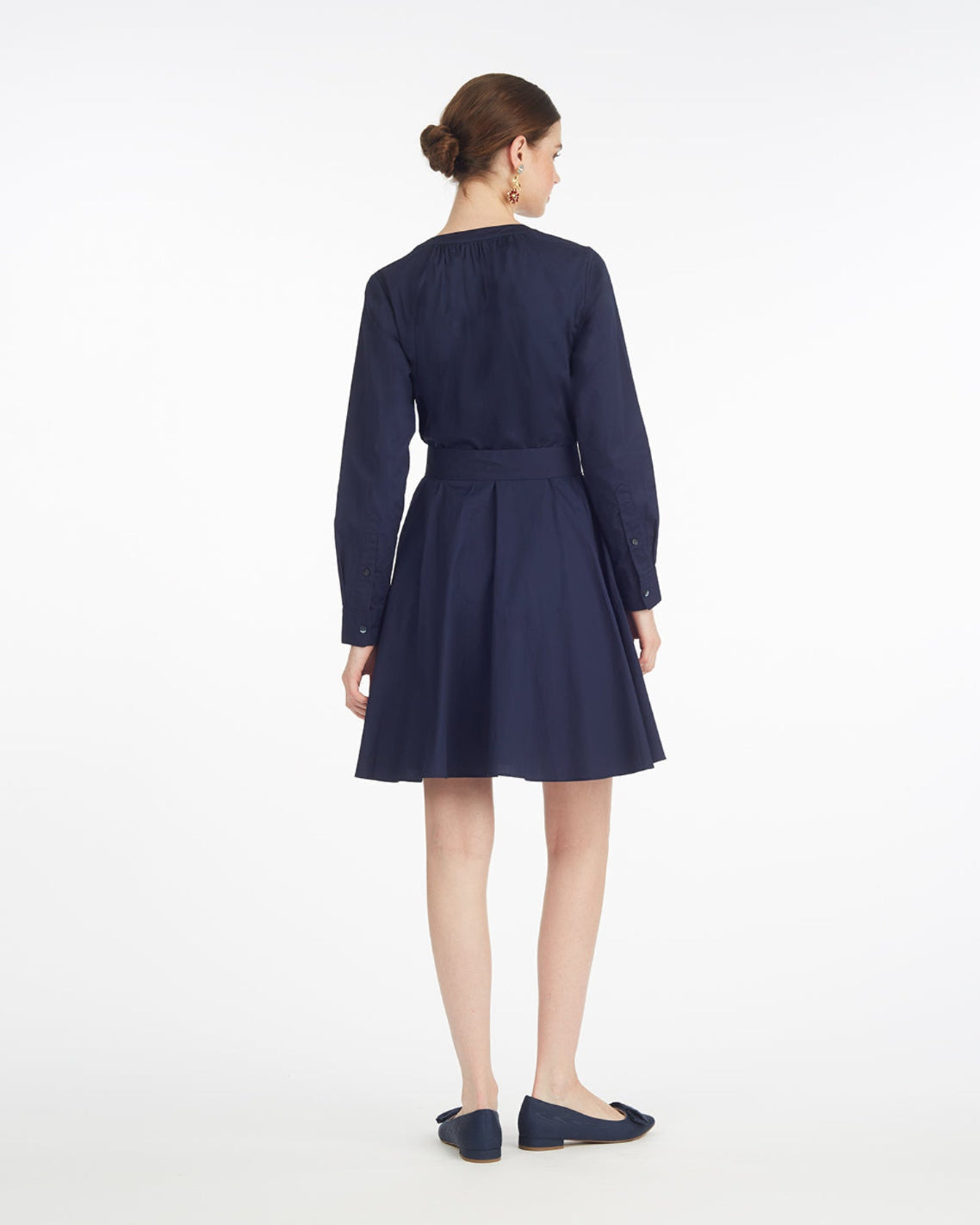 Draper James Navy Imogen Mini Shirtdress