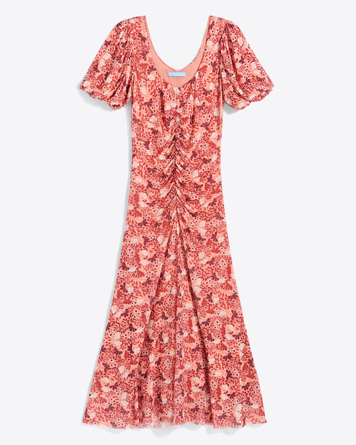 Draper James Coneflowers Mesh Mindy Midi Dress in Stretch Mesh