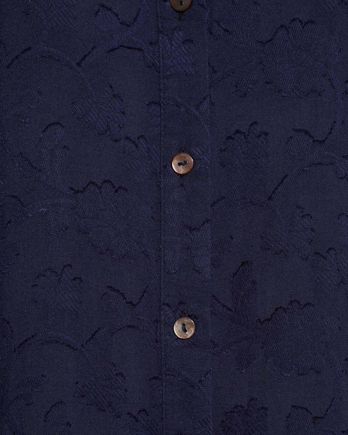 Draper James Nassau Navy Long-Sleeve Button Down Top