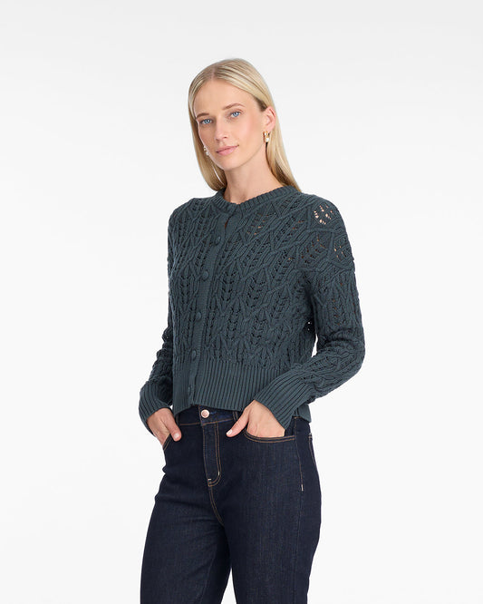 Draper James Green Women's Cardigan | Cozy Knit Cardigans by Draper James