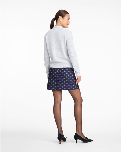 Draper James Bow Grey Bow Sweater in Grey