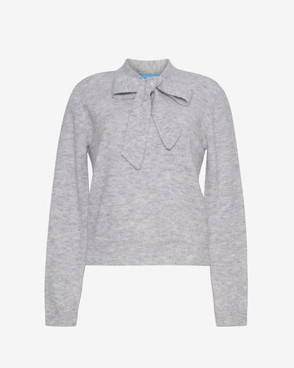 Draper James Bow Grey Bow Sweater in Grey