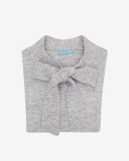 Draper James Bow Grey Bow Sweater in Grey